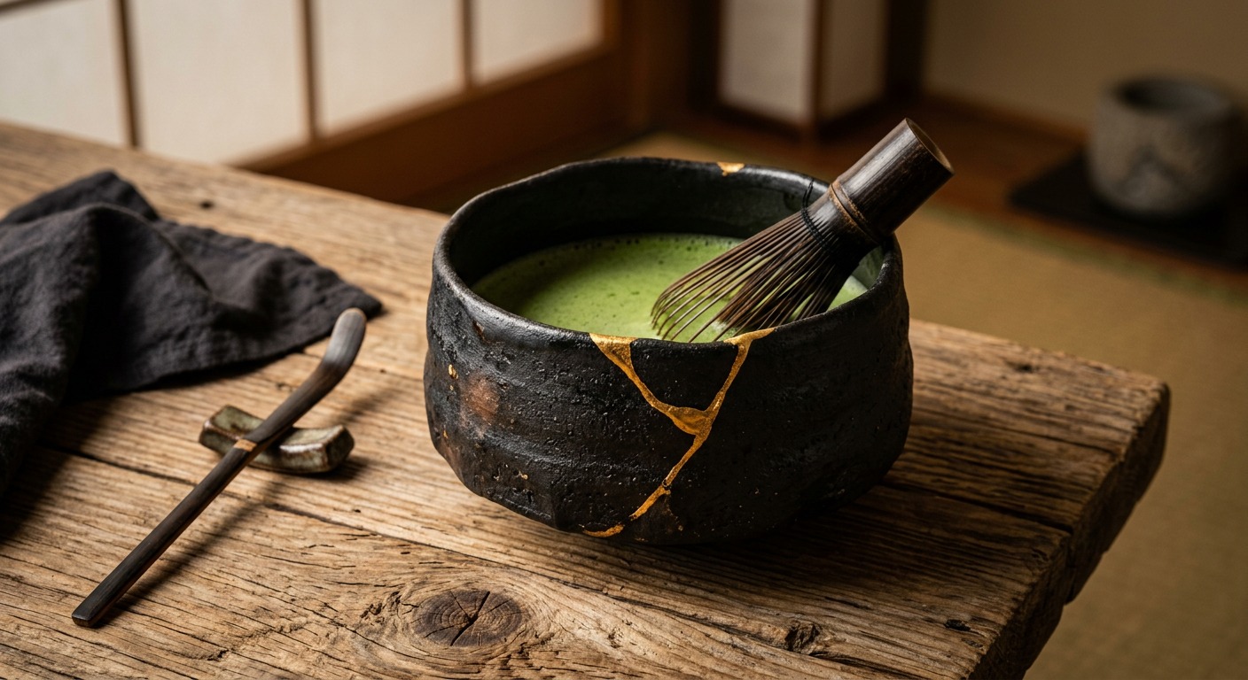 Kuro Black Glaze Ceremonial Chawan